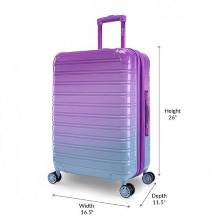 iFLY Fibertech Hardside Checked Luggage 24", Vineyard