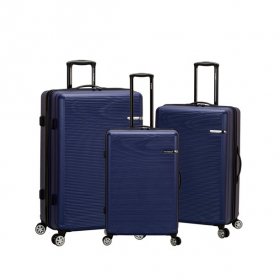 Rockland Luggage Skyline 3 Piece Hardside ABS Non-Expandable Luggage Set, F240