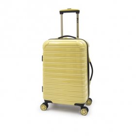 iFLY Hardside Fibertech 20 Inch Carry-on Luggage, Lemon