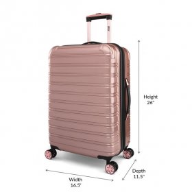 iFLY Fibertech 3 Piece Hardside Expandable Luggage Set, Rose Gold