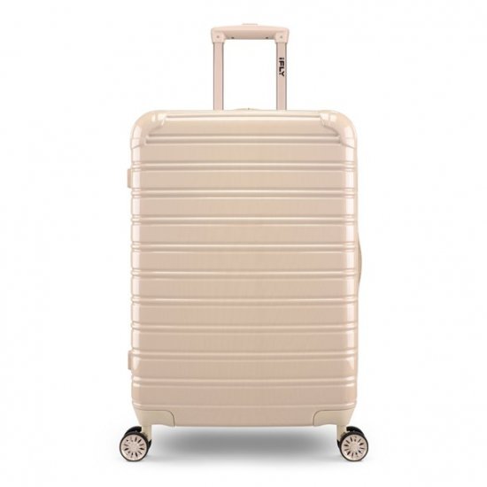 iFLY Fibertech Hardside Checked Luggage 24\", Champagne