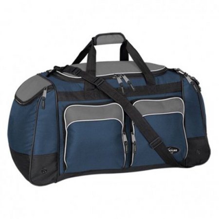 Travelers Club 28" Jumbo Multi-Pocket Sport and Travel Duffel, Blue