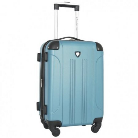 Travelers Club Chicago 20" Hardside Expandable Rolling Carry-on Luggage, Teal