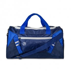 Protege 18 Inch Sport and Carry-on Duffle, Blue and White