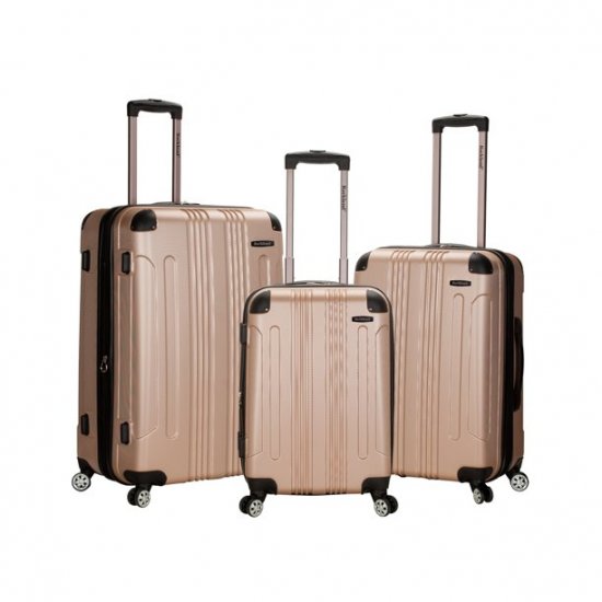 Rockland Luggage Sonic 3 Piece Hardside Spinner Luggage Set