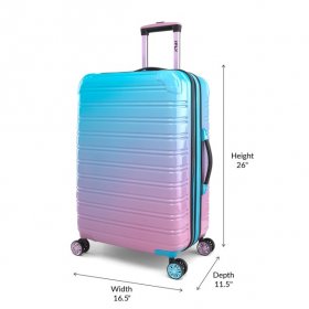 iFLY Fibertech 3 Piece Hardside Expandable Luggage Set, Cotton Candy