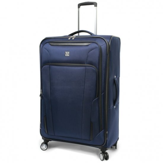 Protege Ashfield 29\" Checked 8-Wheel Spinner Luggage Navy