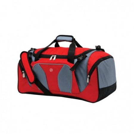 Protege 22" Sport And Travel Duffel Bag W/ Shoulder Strap, Red