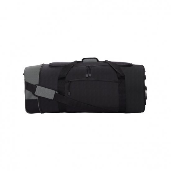 Travelers Club 32\" Collapsible Rolling DuffelBlack w/ Gray