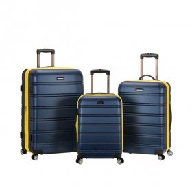 Rockland Luggage Melbourne 3 Piece Hardside Luggage Set