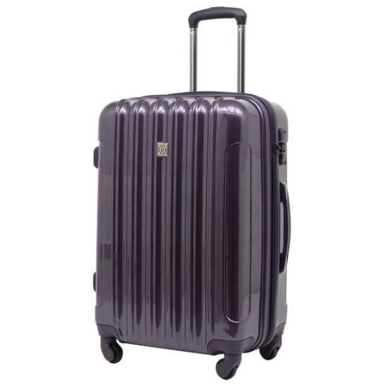 Protege 28\" Briarleigh Rolling Upright Checked Luggage Purple