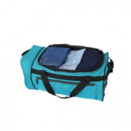 Protege 28" Rolling Collapsible Travel Duffel Bag, Teal