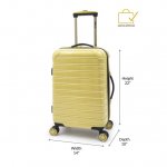 iFLY Hardside Fibertech 20 Inch Carry-on Luggage, Lemon