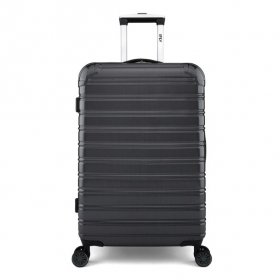 iFLY Hardside Fibertech Luggage 24" Checked Luggage, Black