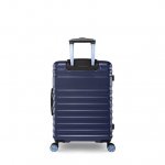 iFLY Hardside Luggage Spectre Versus 2 Piece Set, 20 Inch Carry-on Luggage and 28 Inch Checked Luggage, Light Blue/Navy