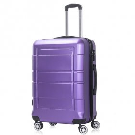 AEDILYS 20" Carry On Spinner Luggage with Ergonomic Handles and TSA Lock, Purple