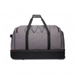 Protege 30 In Rolling Drop-Bottom Duffel Bag for Travel Black and Grey