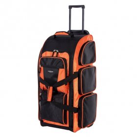 Travelers Club 30 Rolling Multi-pocket Upright DuffelBrightorange