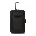 Protege 28" Regency Checked 2-Wheel Upright Luggage, Black