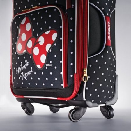 American Tourister Disney Minnie Mouse 21-inch Softside Spinner, Carry-On Luggage, One Piece