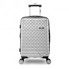 iFLY Hardside Spectre Versus Clear Carry-On Lugagge, 20", Silver