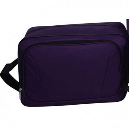 Protege Purple Luggage Set, 5 Piece Set includes 28" Checked and 21" Carry-on, Boarding Tote, Utility Bag and Cinch Sack