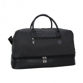 Protege 21 In Drop-Bottom Weekender Travel Duffel Bag Charcoal