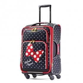 American Tourister Disney Minnie Mouse 21-inch Softside Spinner, Carry-On Luggage, One Piece