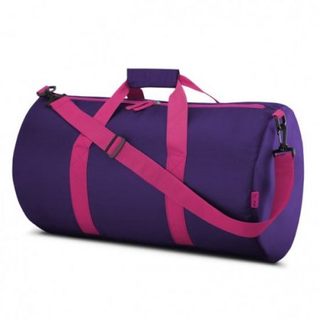 iFLY Packable Travel Duffle Bag with Adjustable Strap, Midnight Berry