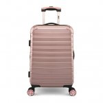 iFLY Hardside Fibertech Carry On Luggage, 20", Rose Gold