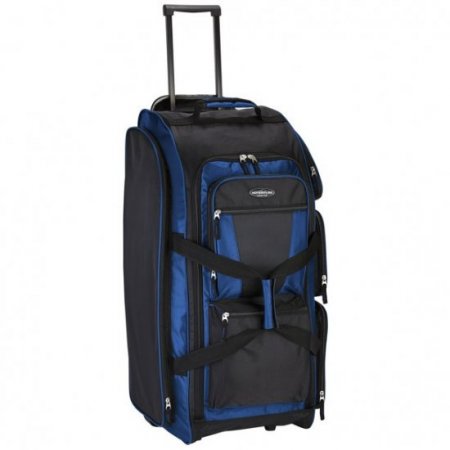 Travelers Club 30" Rolling Multi-pocket Upright DuffelBlue