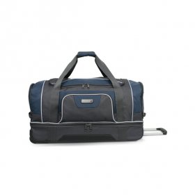 SwissTech Wanderer 30 Rolling Drop Bottom Travel Duffel Bag Blue