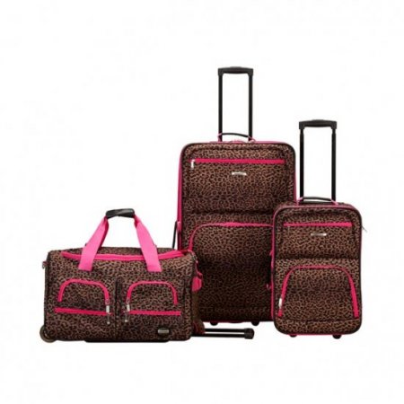 Rockland Luggage Spectra 3 Piece Softside Rolling Luggage Set