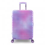 iFLY Fibertech Hardside Checked Luggage 24", Pastel Sky