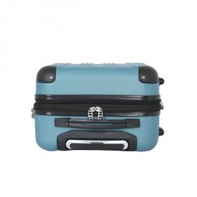 Travelers Club Chicago 20" Hardside Expandable Rolling Carry-on Luggage, Teal