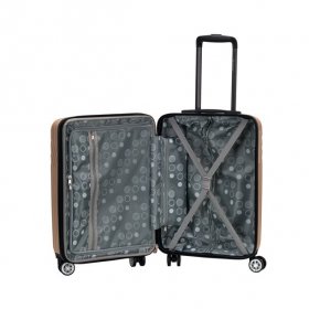 Rockland Luggage Pista 3 Piece Hardside ABS Non-Expandable Luggage Set, F239