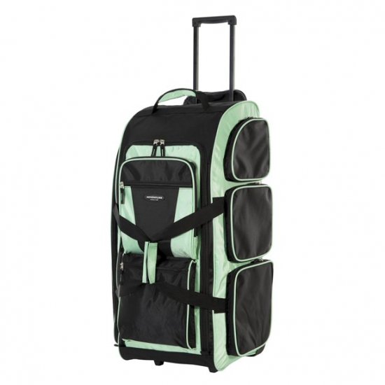 Travelers Club 30 Rolling Multi-pocket Upright DuffelSeafoam