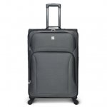 Protege 5 Pc Spinner Luggage Set With 28" & 24" Check Bags, 20" Carry-on, Gray