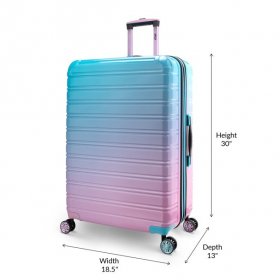 iFLY Fibertech 3 Piece Hardside Expandable Luggage Set, Cotton Candy