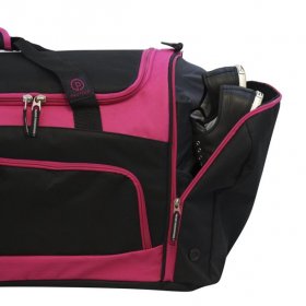 Protege 24" Sport Duffel with wet/show pocketBlack w/ Pink