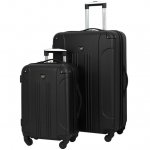 2 pc. Expandable Hard-Side Spinner Luggage SetBlack