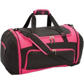 Protege 24" Sport Duffel with wet/show pocketBlack w/ Pink