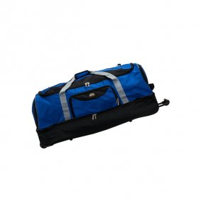 Rockland Luggage 40 Drop Bottom Rolling Duffel Bag, Navy