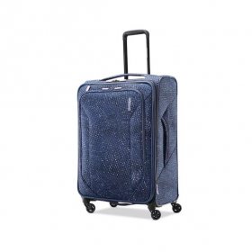 American Tourister NAVY PRINT Tribute DLX 24" Softside Check-in Spinner