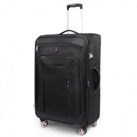 SwissTech Executive 29" 8-Wheel Softside Luggage, Black