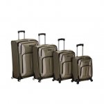 Rockland Luggage 4 Piece Impact Softside Spinner Luggage Set, F155