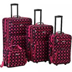 Rockland Luggage Fashion Collection 4 Piece Softside Expandable Luggage Set