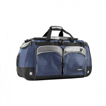 Travelers Club 28" Jumbo Multi-Pocket Sport and Travel Duffel, Blue