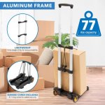 Mount-It! Premium Folding Luggage Cart | 77 LBS Capacity