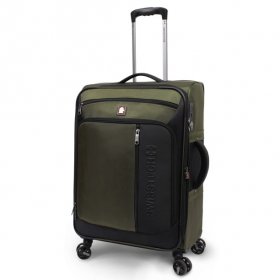 SwissTech Urban Trek 28" Check Soft Side Luggage, Olive